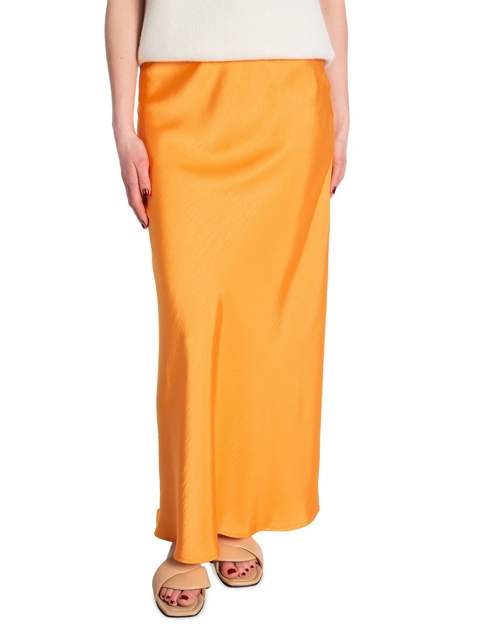 NEO NOIR SKIRT VICKY HEAVY SATEEN ORANGE