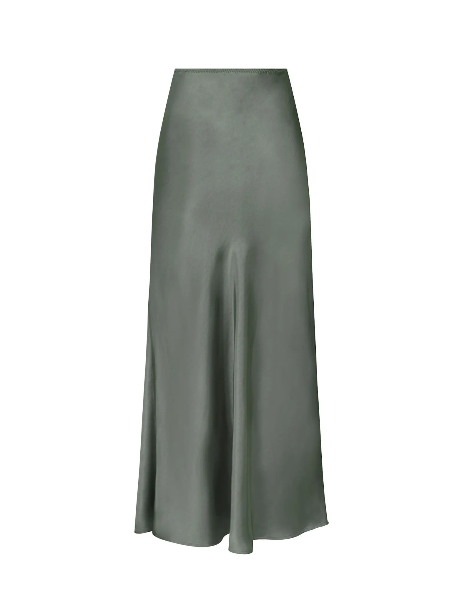 NEO NOIR SKIRT VICKY HEAVY SATEEN SMOKE GREEN