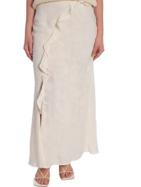 NEO NOIR SKIRT VINZA BURNOUT OFF WHITE