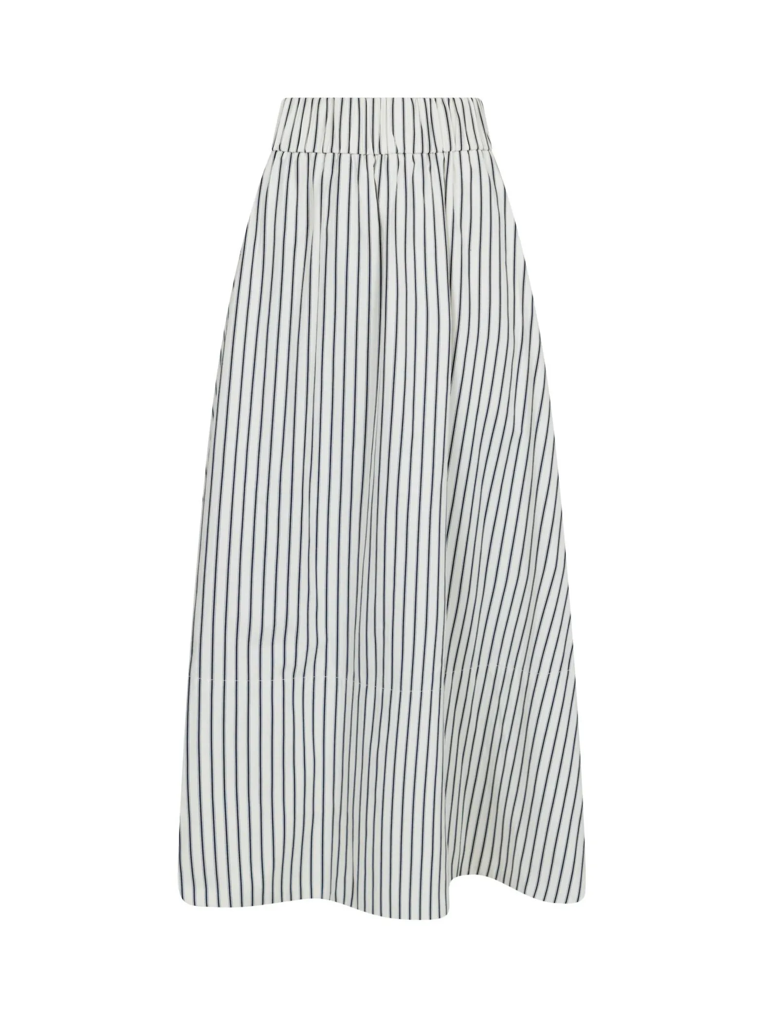 NEO NOIR SKIRT YARA LONG STRIPE CREME