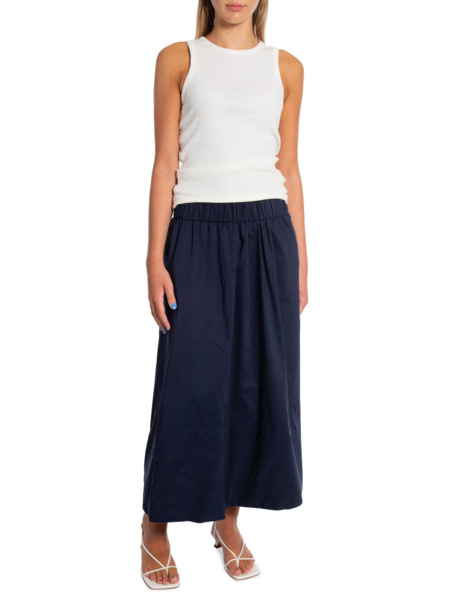 NEO NOIR SKIRT YARA POPLIN NAVY