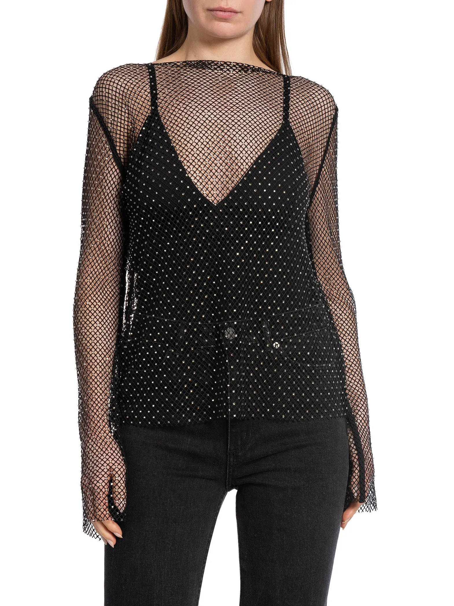 NEO NOIR TOP AIMEE STONE BLACK