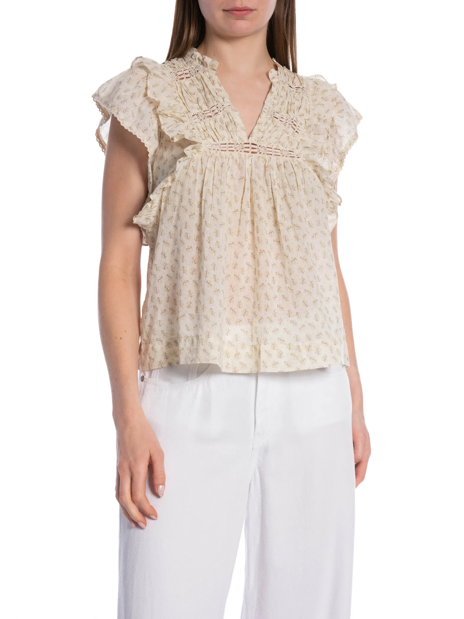 NEO NOIR TOP JAYLA BASIC BLOSSOM CREME