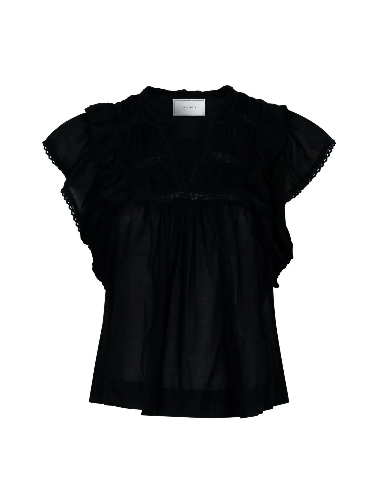 NEO NOIR TOP JAYLA S VOILE BLACK