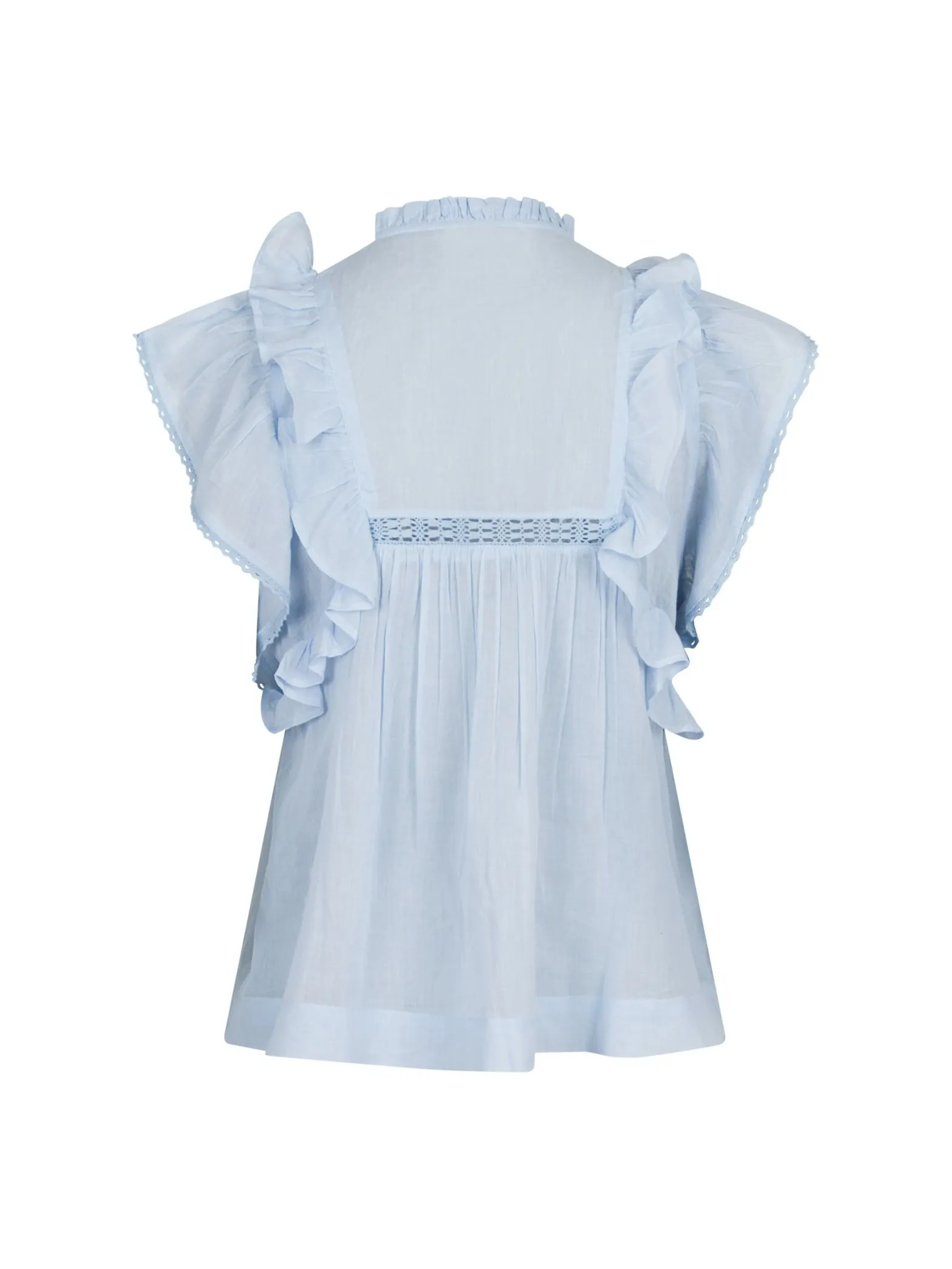 NEO NOIR TOP JAYLA S VOILE LIGHT BLUE