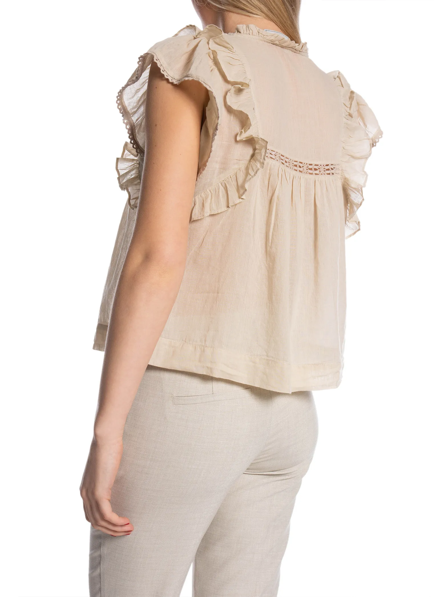 NEO NOIR TOP JAYLA S VOILE SAND