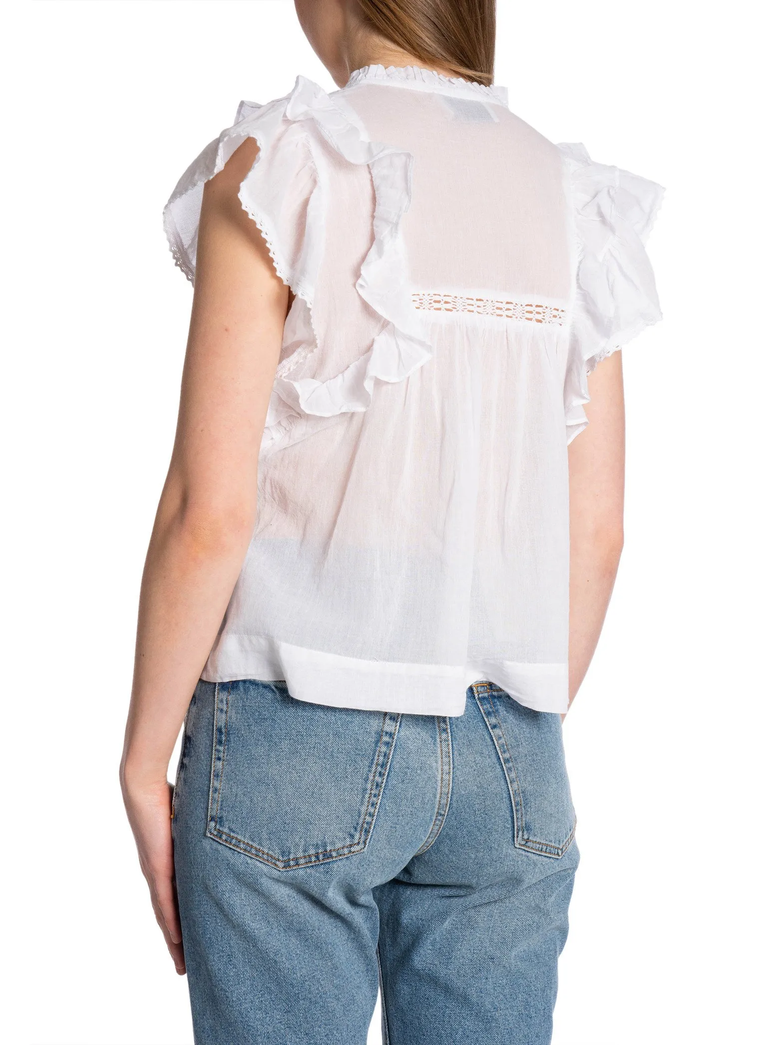 NEO NOIR TOP JAYLA S VOILE WHITE