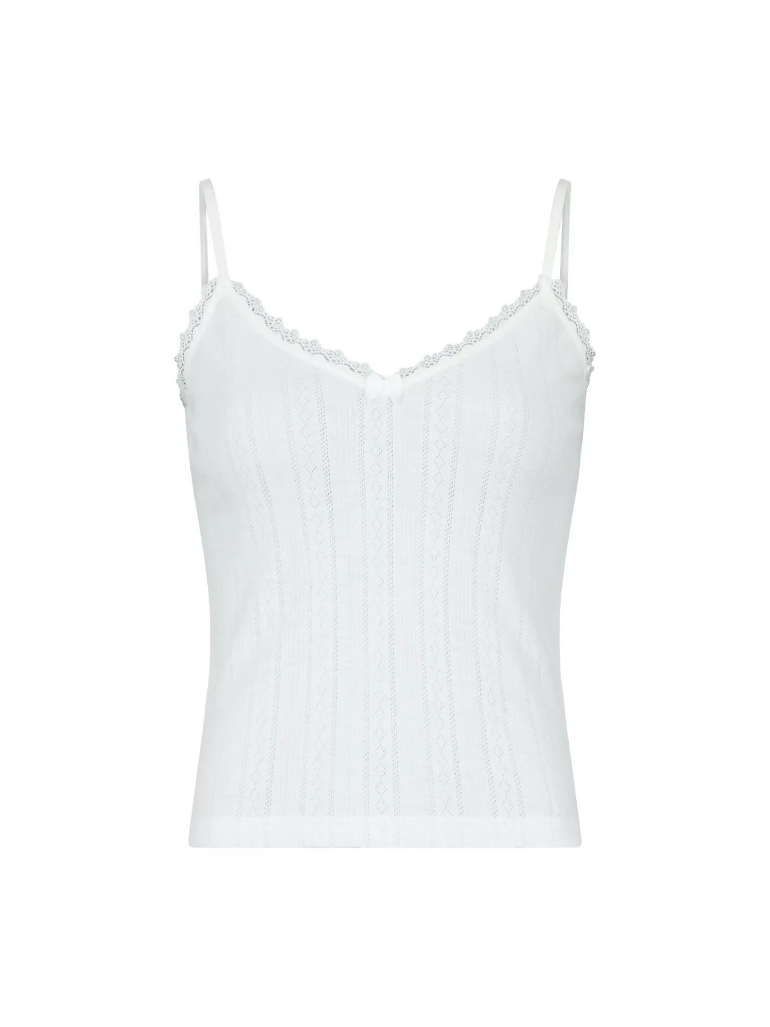 NEO NOIR TOP LINDAY POINTELLE WHITE