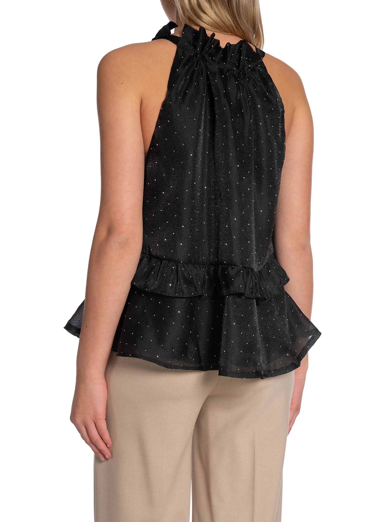 NEO NOIR TOP MARGY BEDAZZLED BLACK