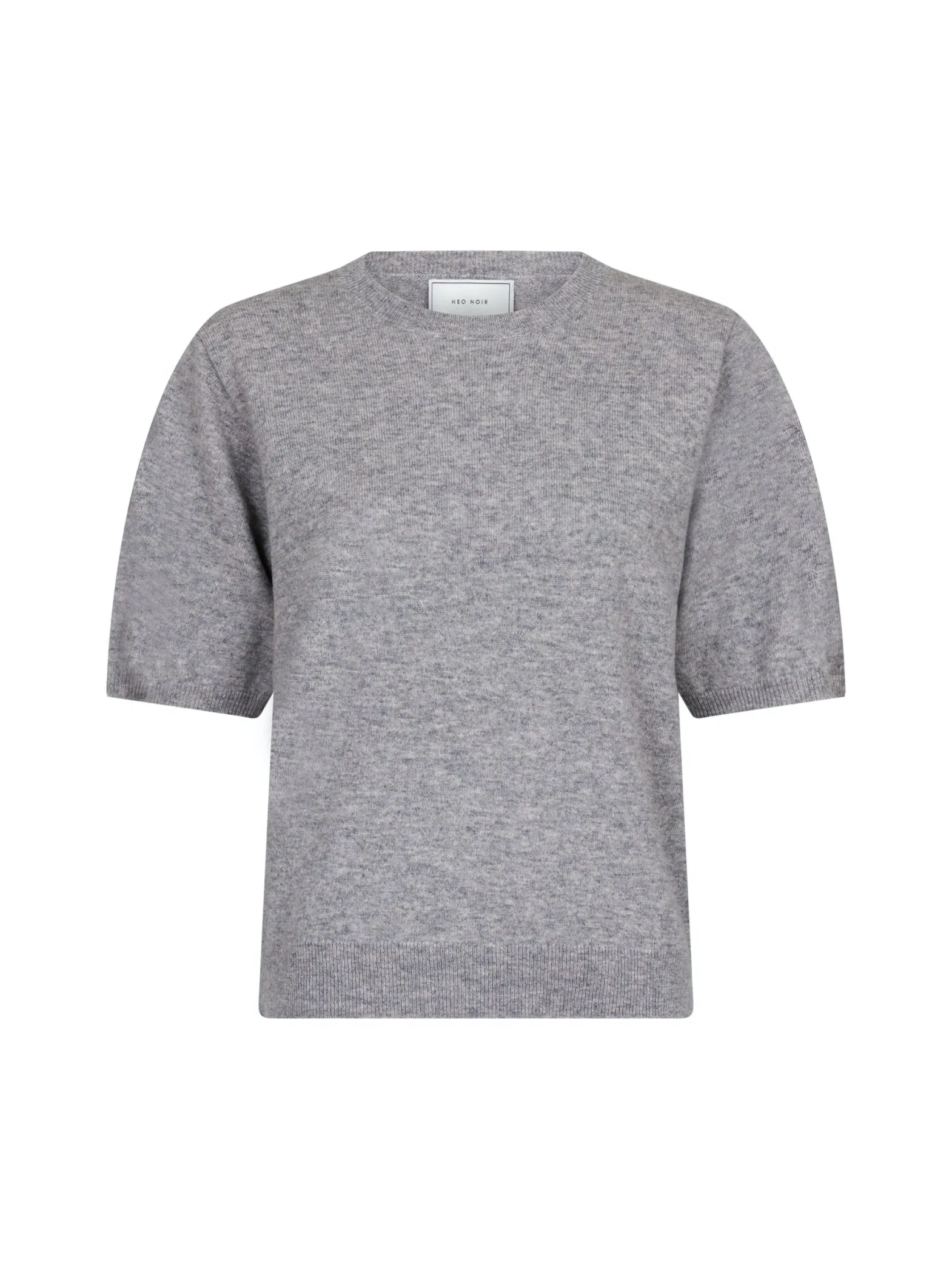 NEO NOIR TOP MISSY KNIT LIGHT GREY