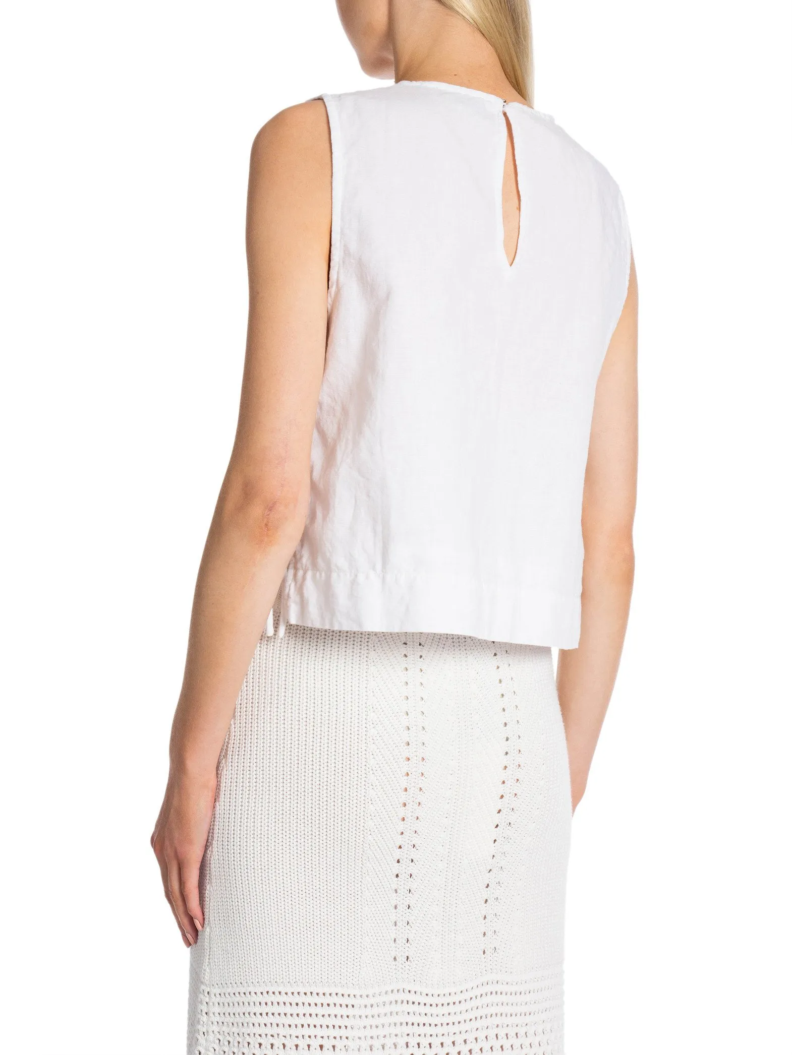 NEO NOIR TOP SVETLANA LINEN WHITE