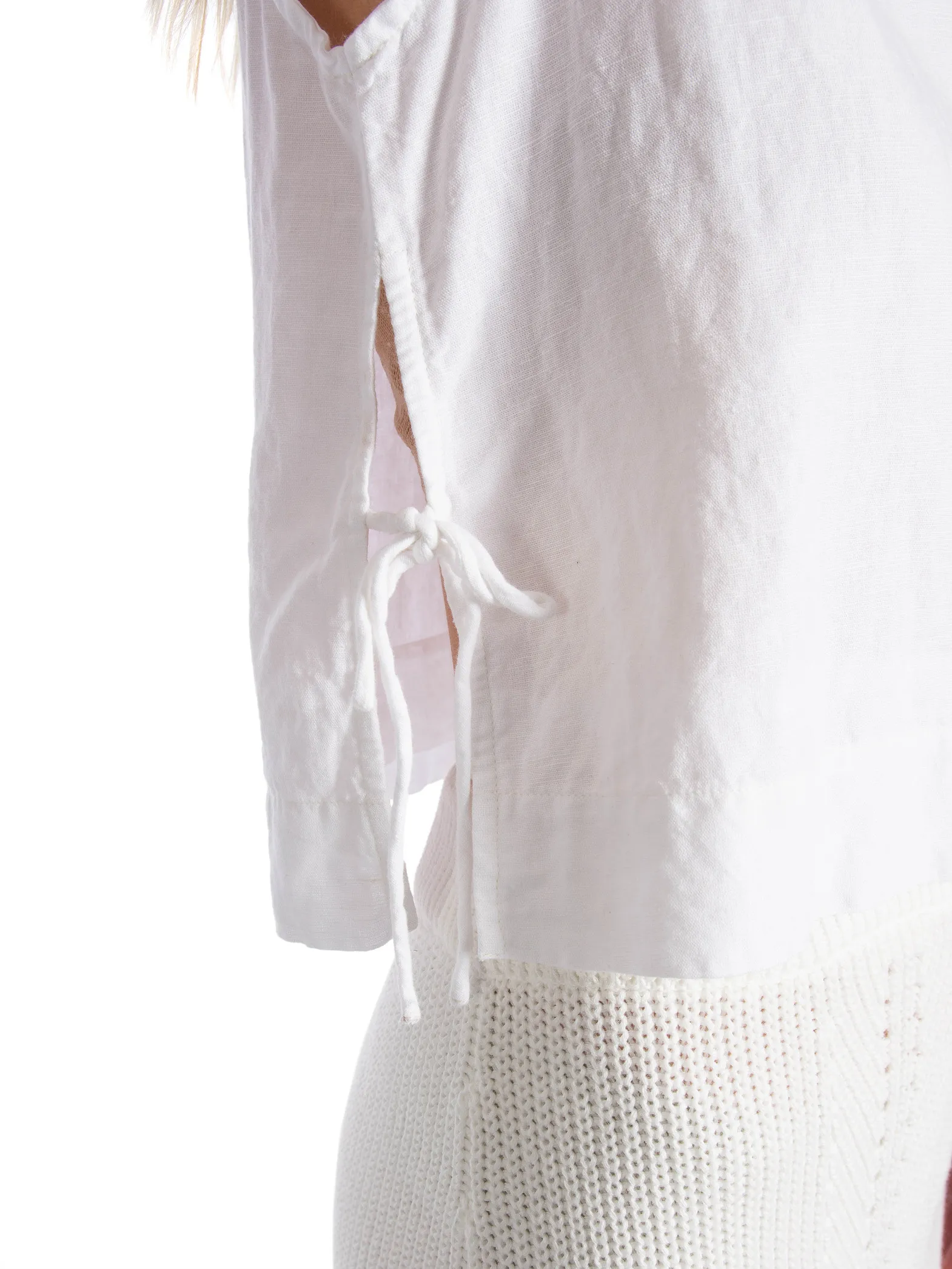 NEO NOIR TOP SVETLANA LINEN WHITE