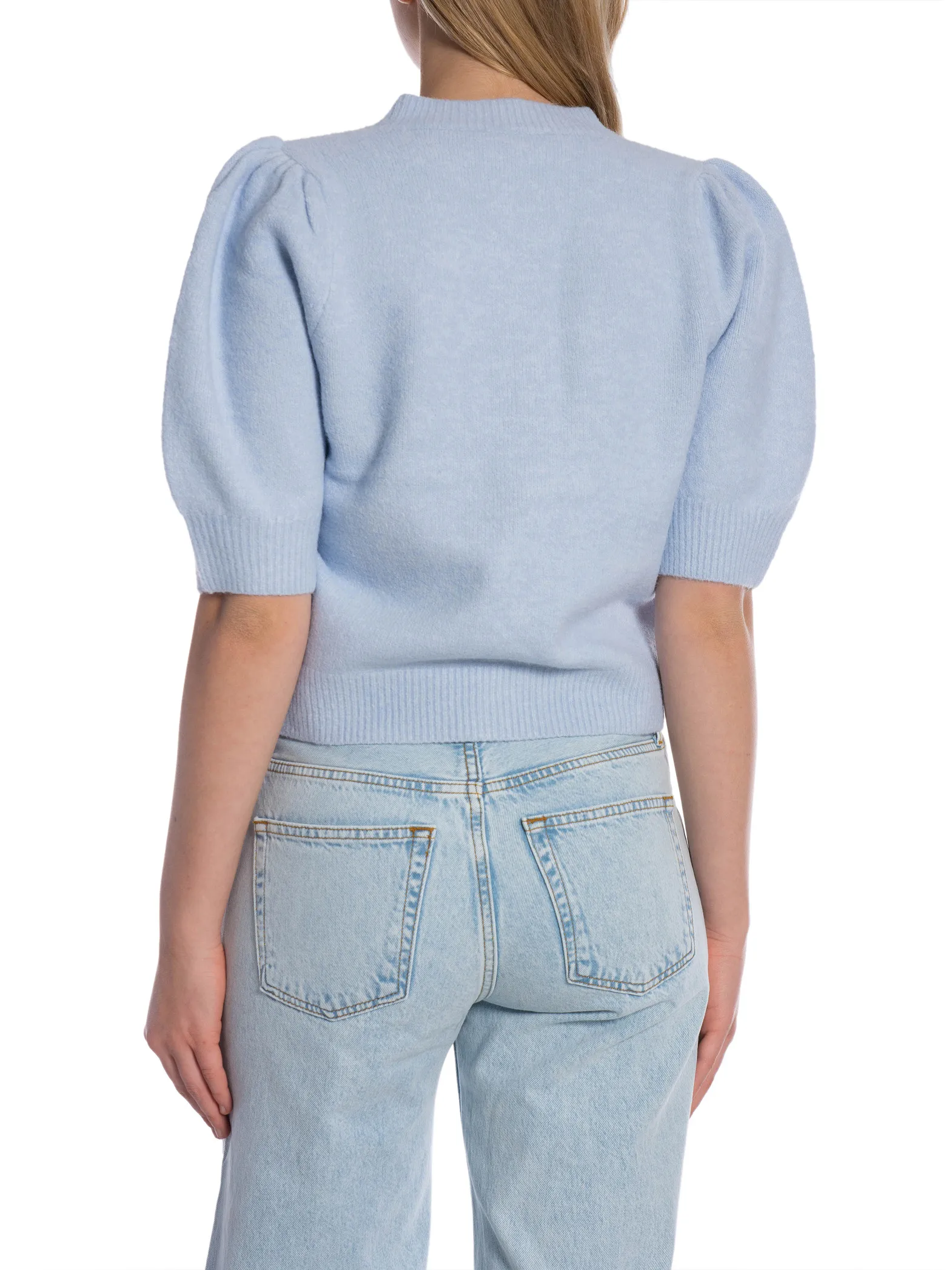 NEO NOIR TOP TRUDY KNIT LIGHT BLUE