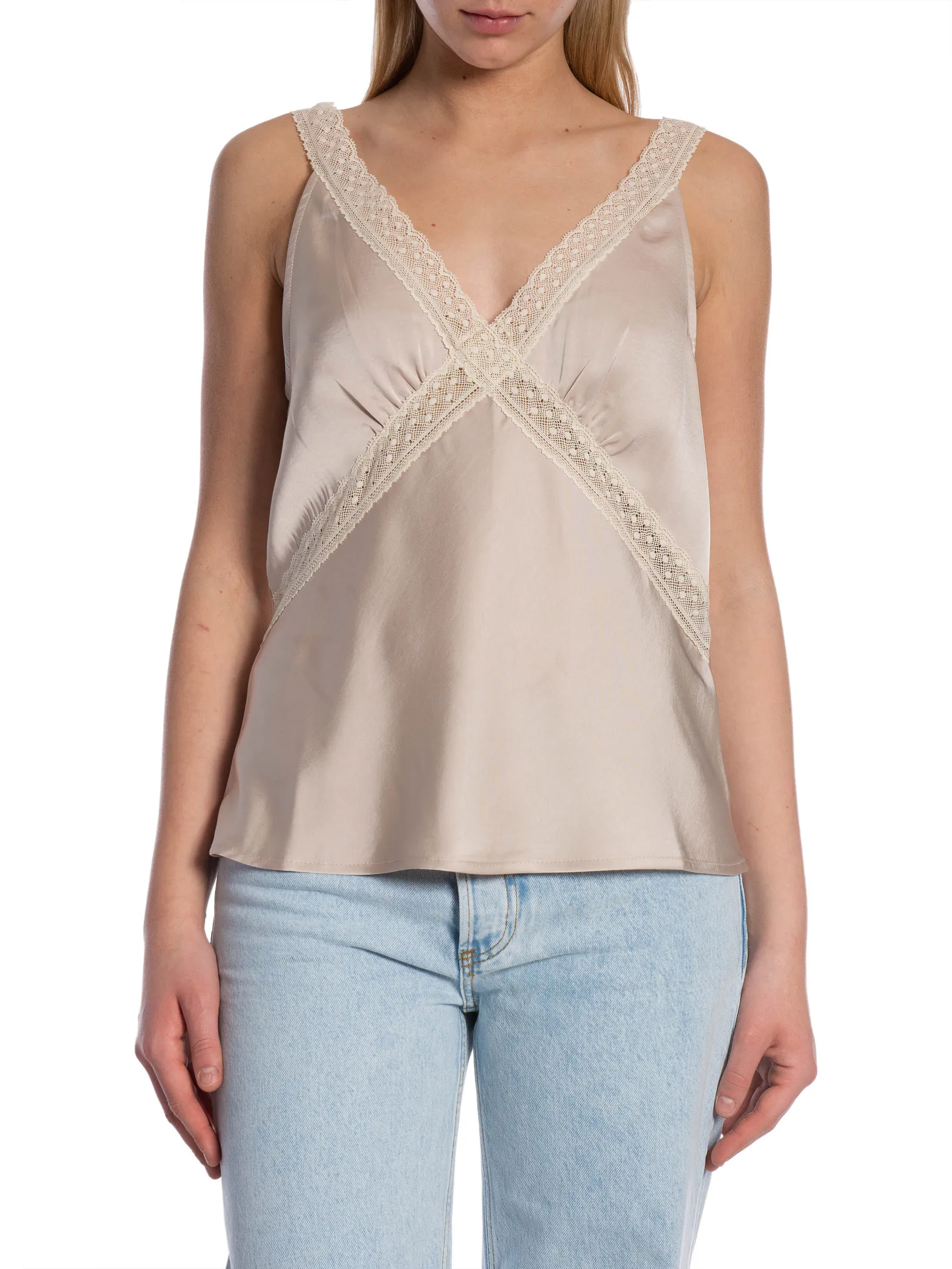 NEO NOIR TOP VINNITA LACE CHAMPANGE