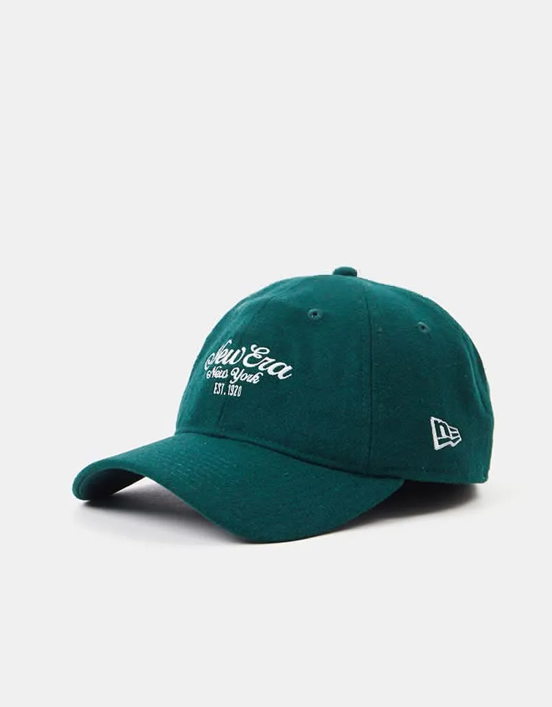 New Era  9Twenty Melton Cap - Dark Green/White