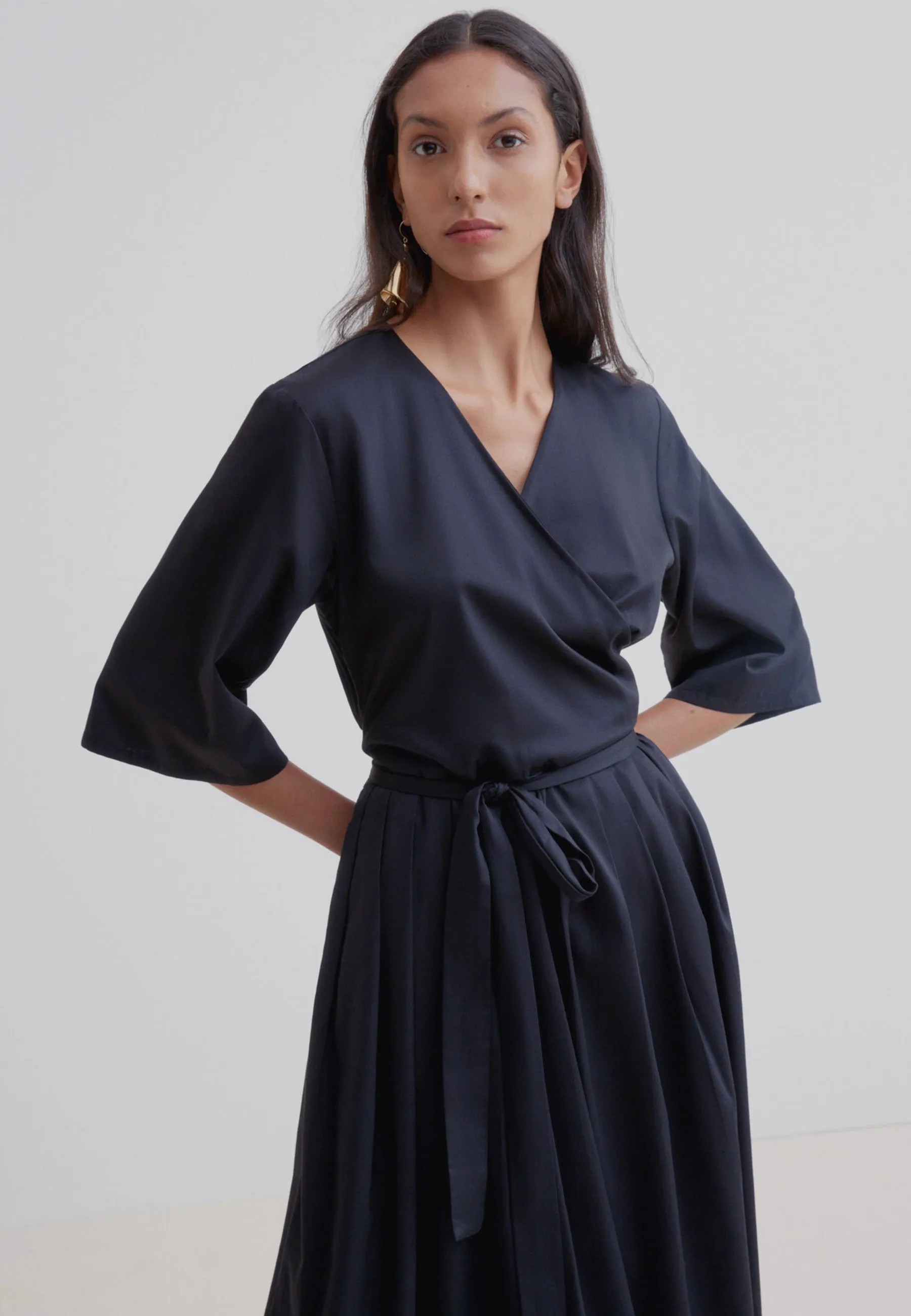 Nico Wrap Dress - black