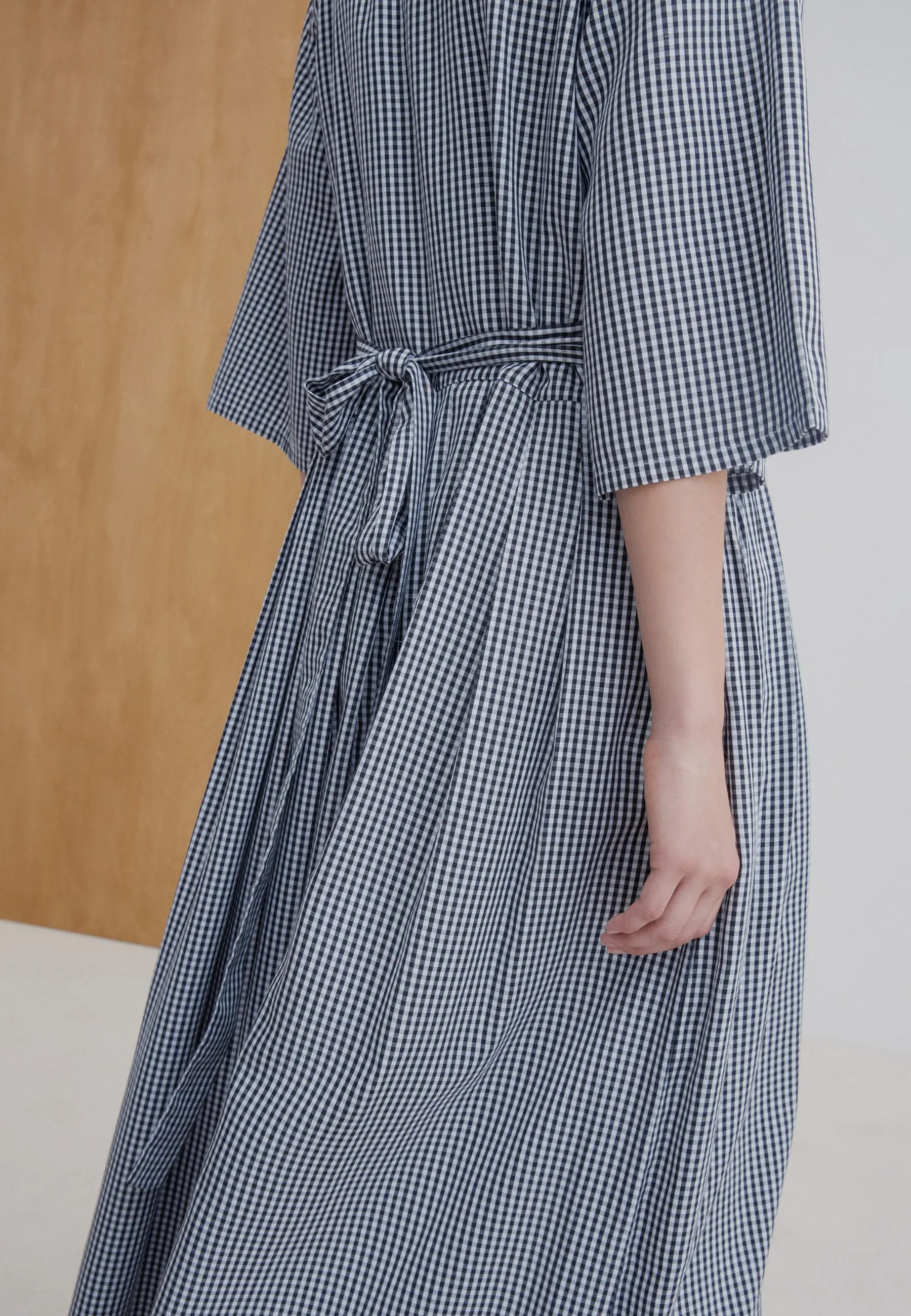 Nico Wrap Dress - gingham