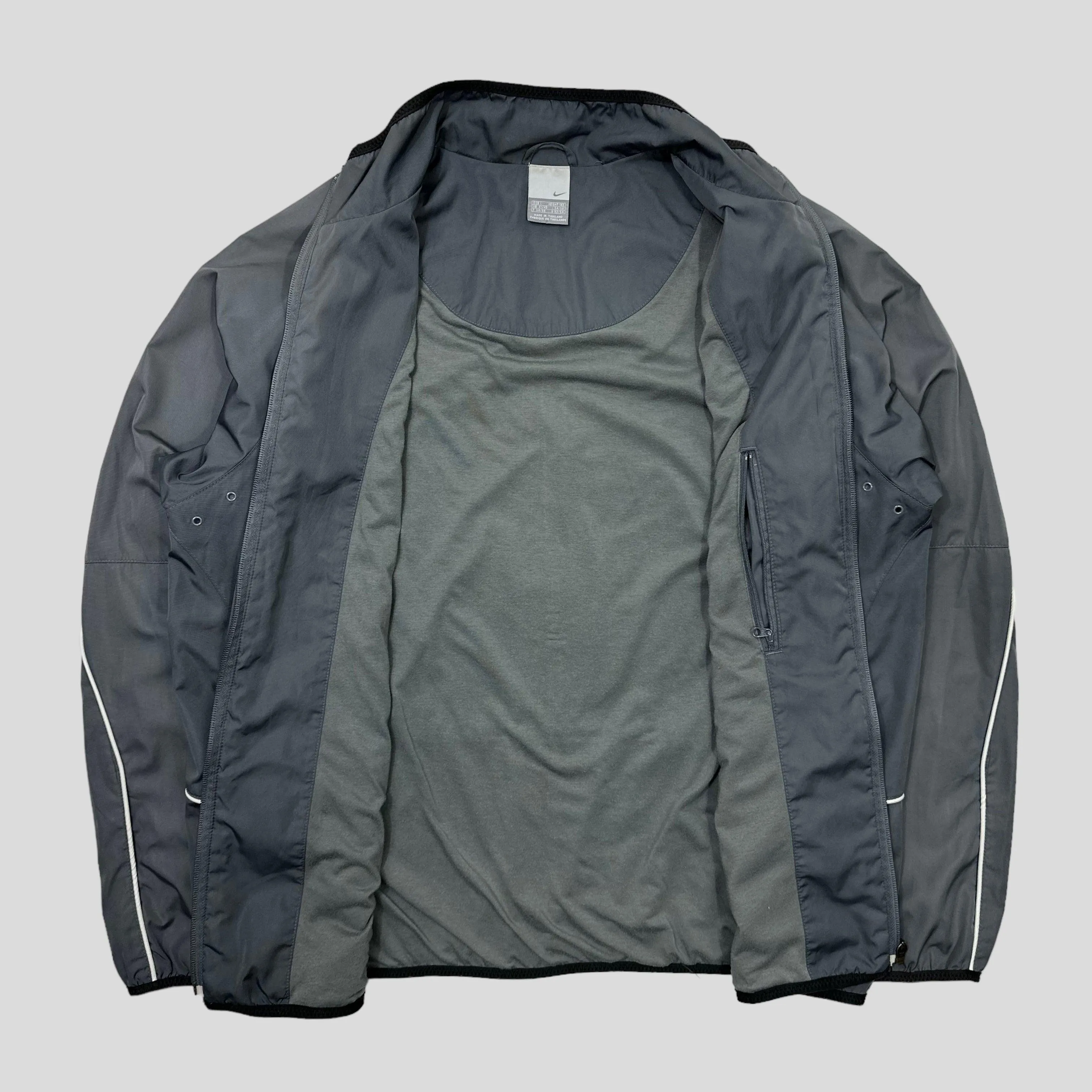 Nike 2003 Fleece Lined Ventilated Nylon Jacket - L