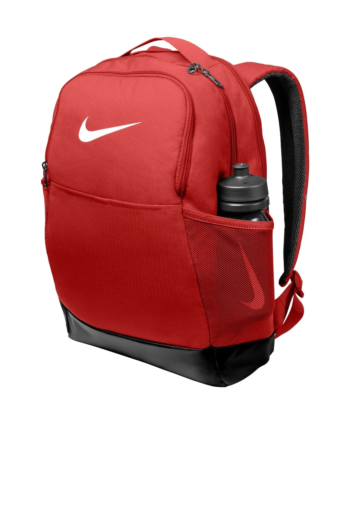 Nike Brasilia Medium Branded Backpacks, University Red