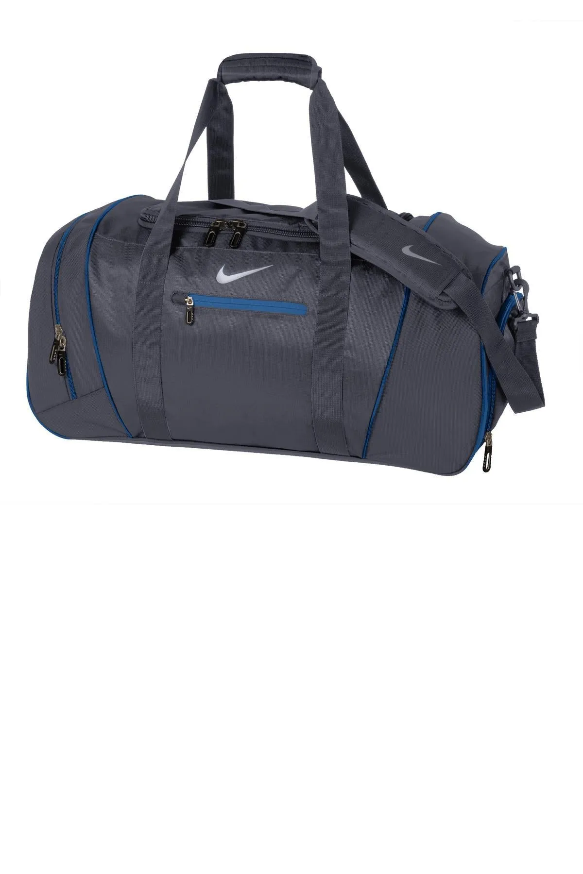 Nike Large Duffel Company Logo TG0240 Dark Grey/ Military Blue