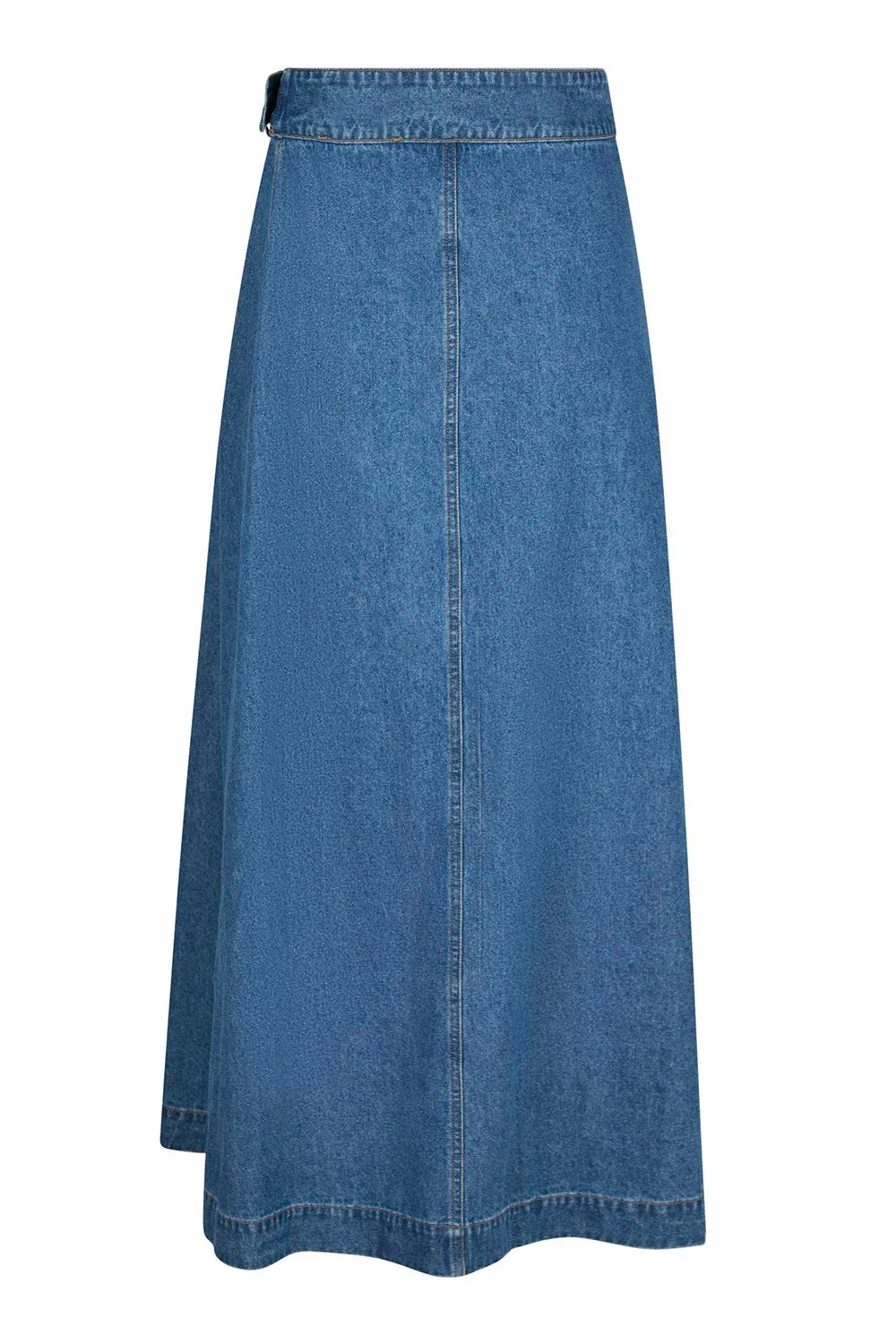 Nina Wrap Denim Skirt | Blue | Nederdel fra Neo Noir