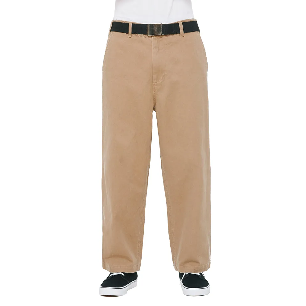 OBEY LOITER BIG FITS PANTS // KHAKI