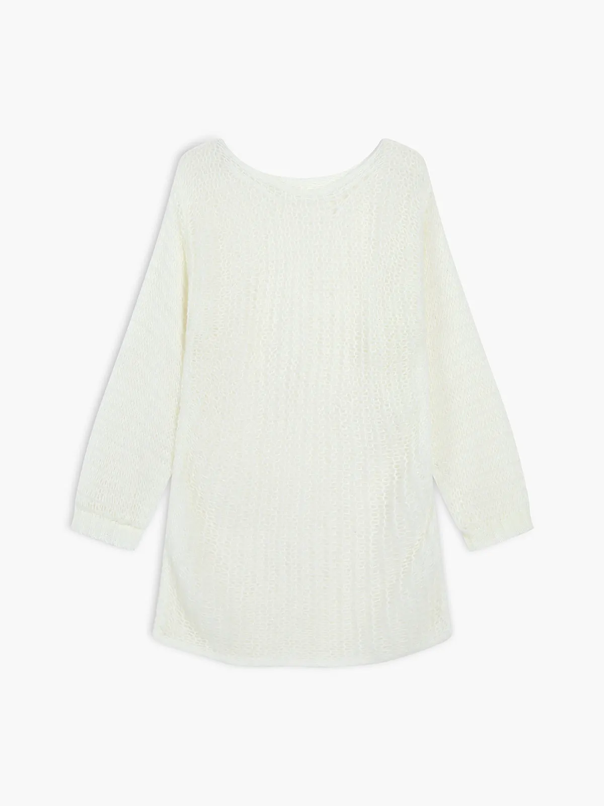 Open Knit Oversized Sweater