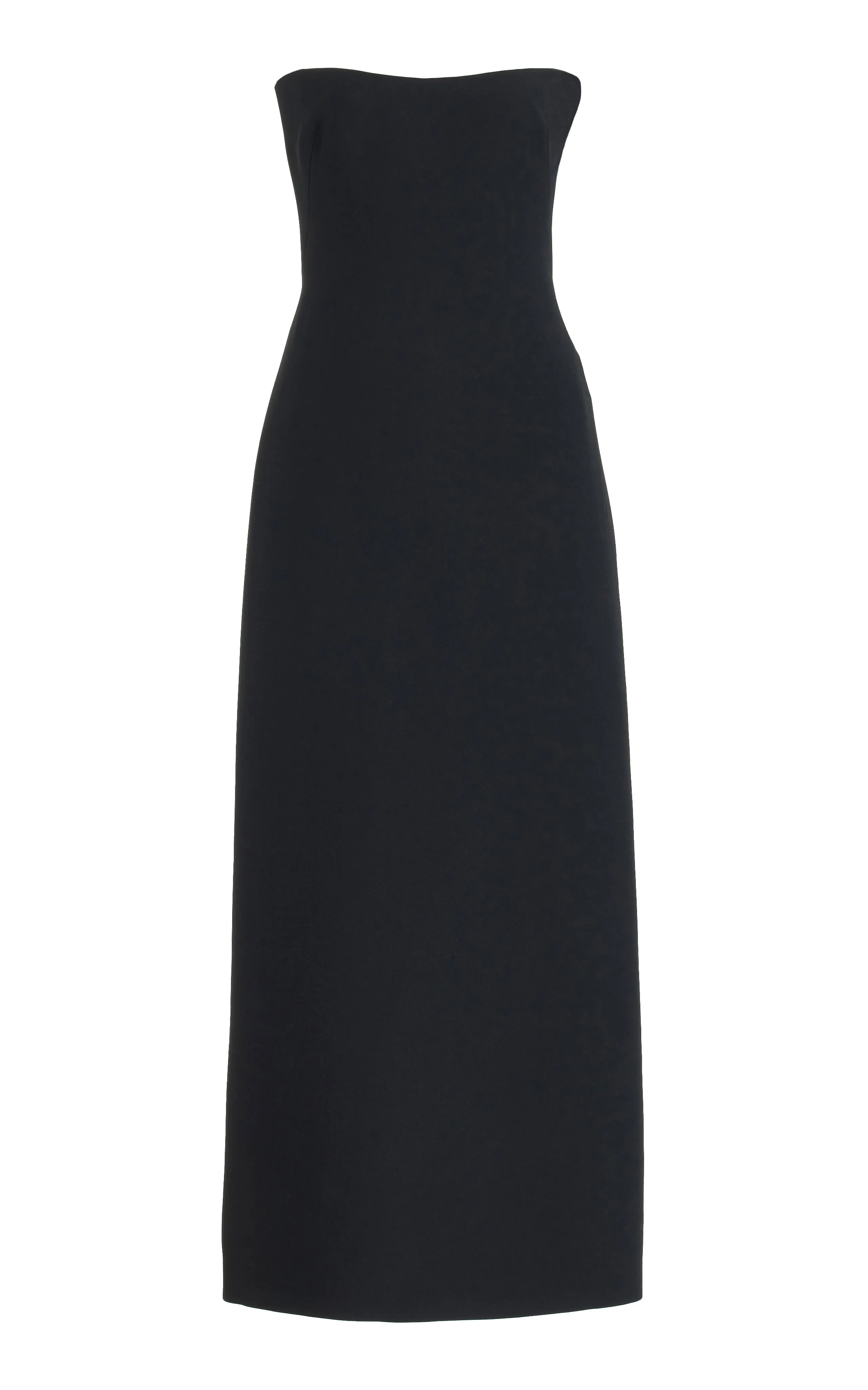 Opus Dress in Black Wool Silk Cady