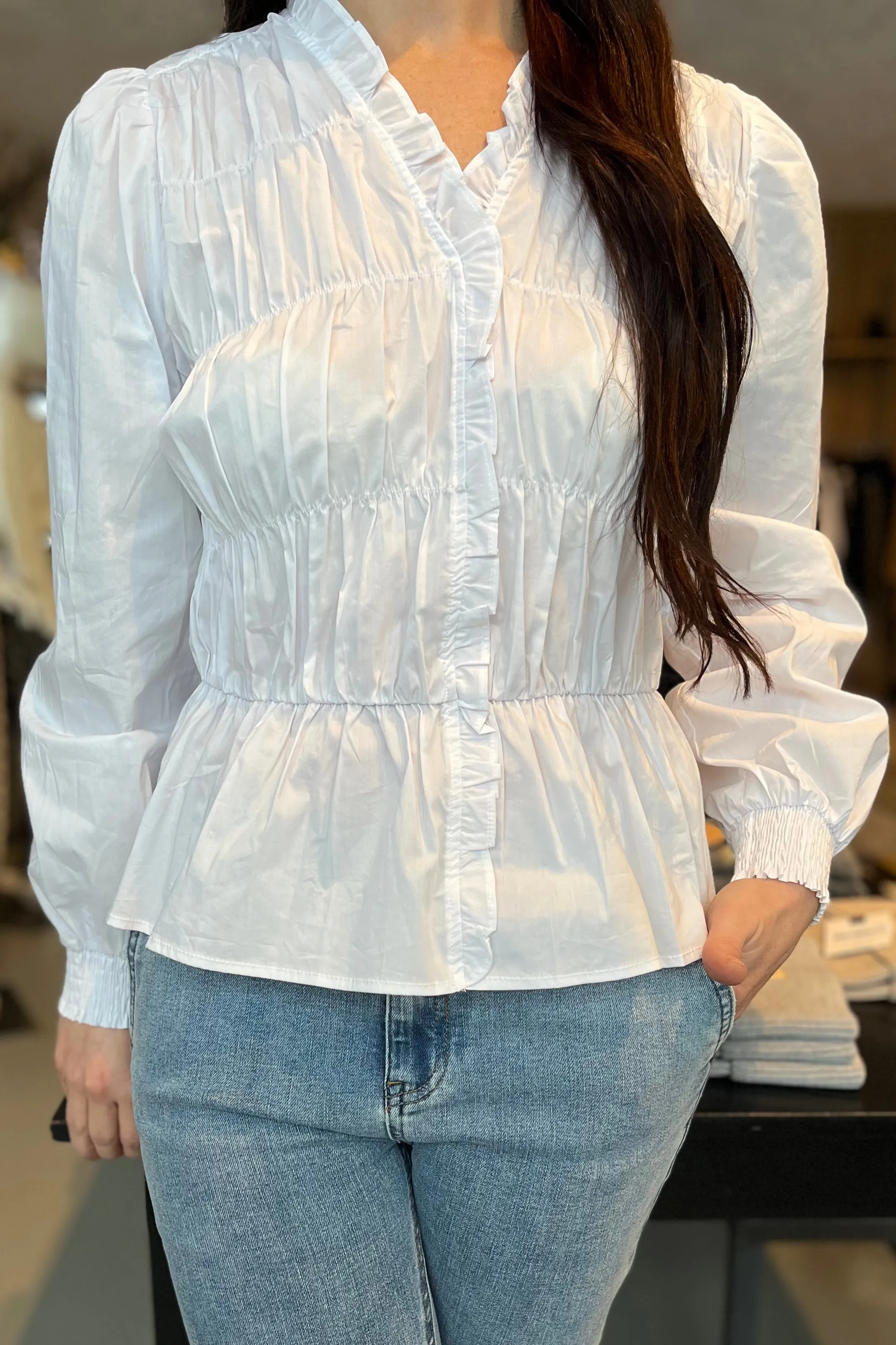 Ora Poplin Blouse | Skjorte fra Neo Noir