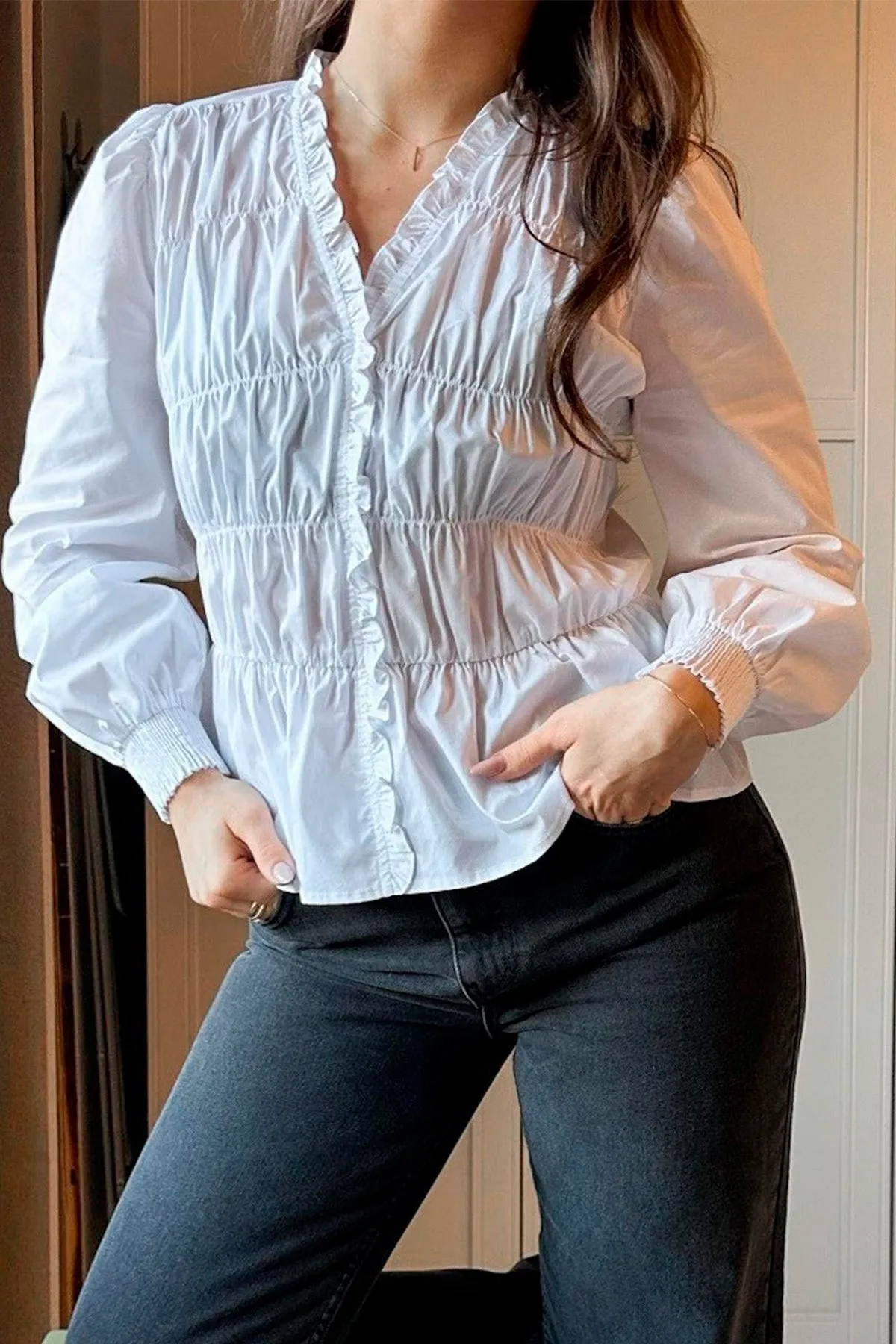 Ora Poplin Blouse | Skjorte fra Neo Noir