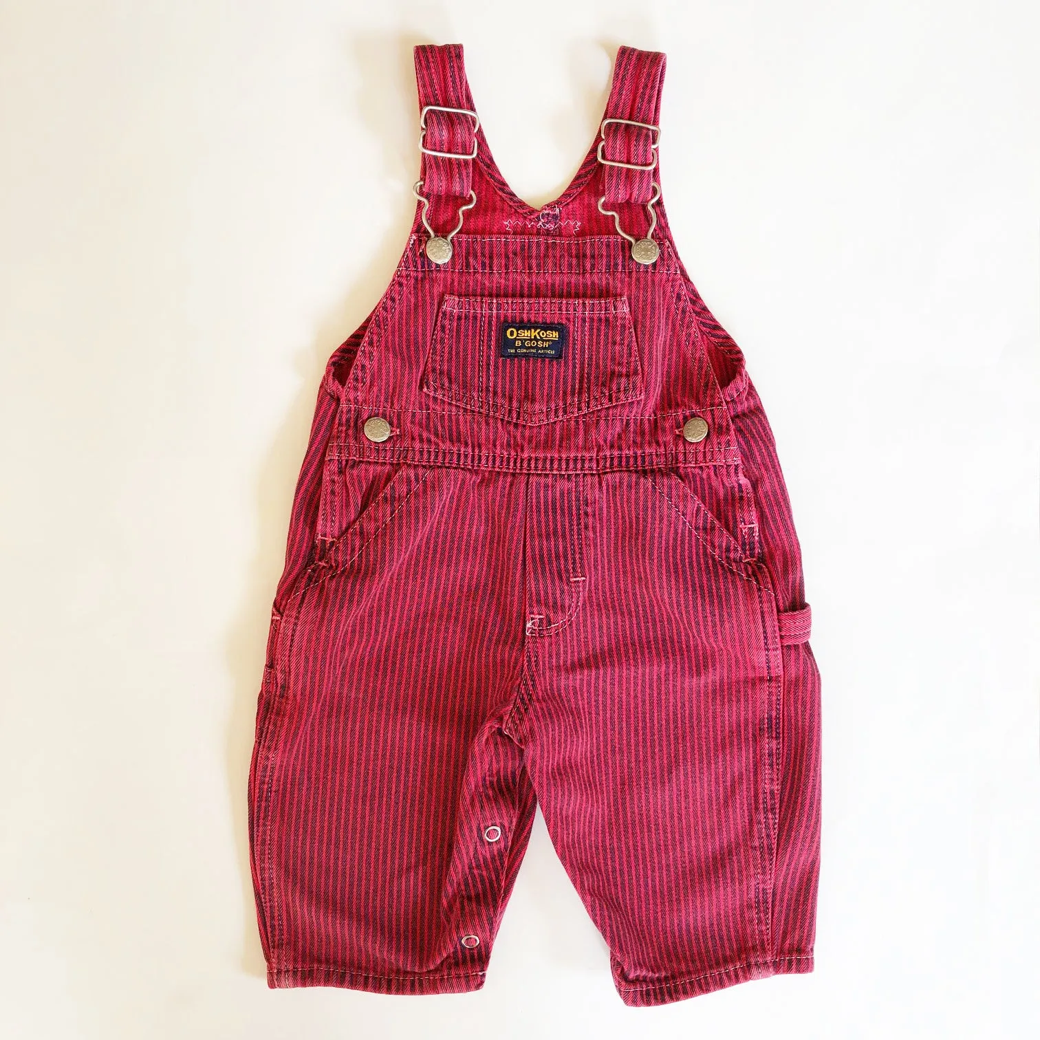 Osh Kosh Striped Red and Blue Overalls size 6-9 months