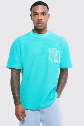 Oversized Bm Textured T-shirt | boohooMAN UK