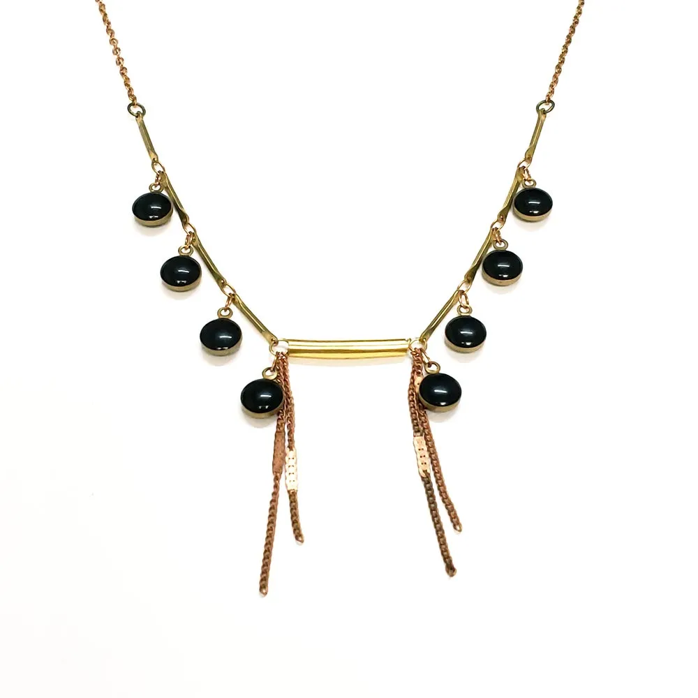 Pailette Fringe Necklace - more colors available