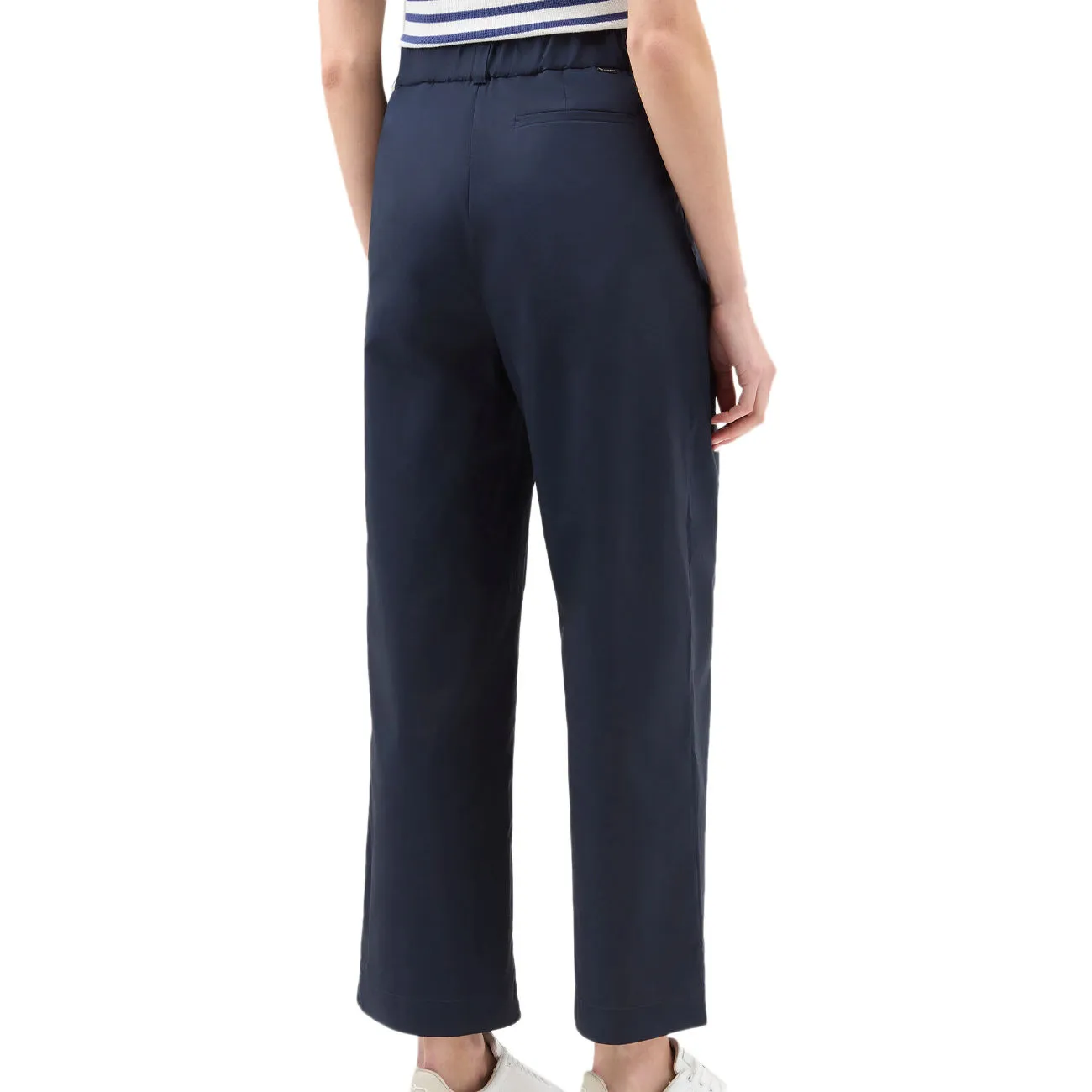 PANTALONE IN POPELINE DI PURO COTONE Donna Melton Blue