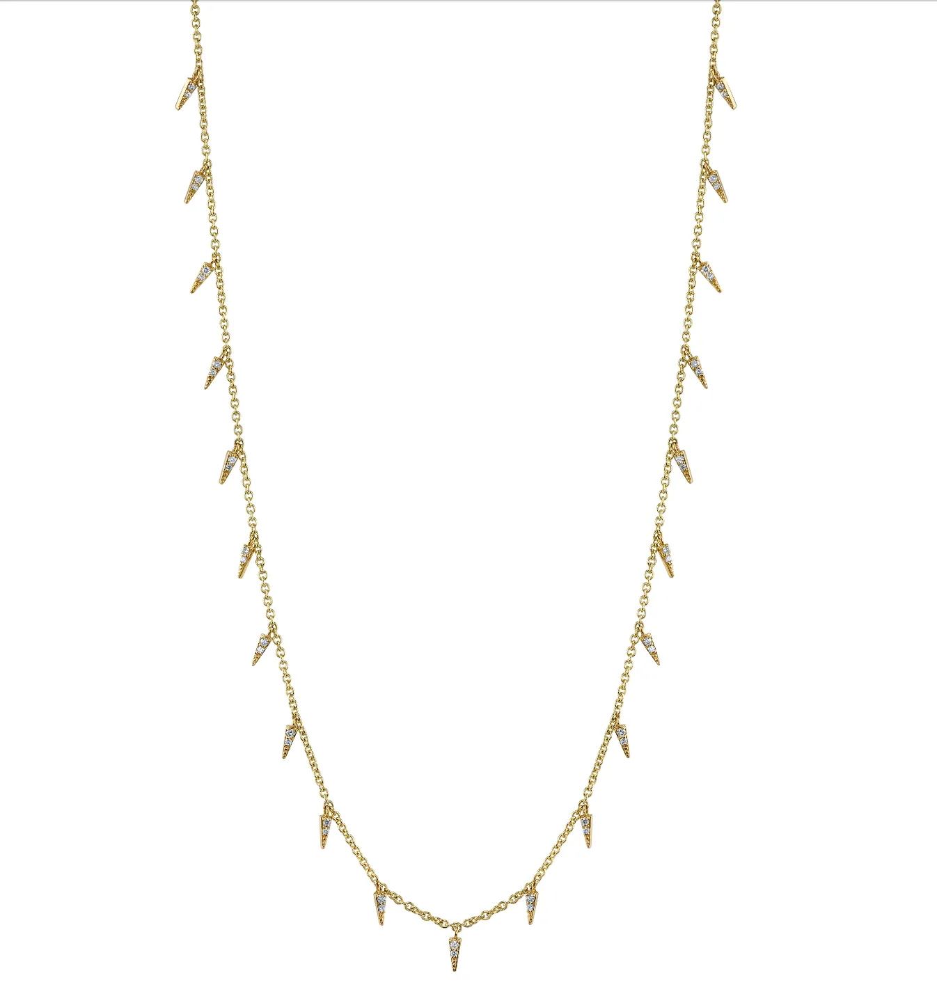 Pave Fringe Drop Necklace