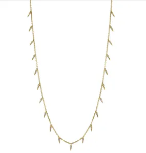 Pave Fringe Drop Necklace