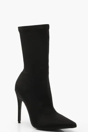 Pointed Stiletto Sock Boots