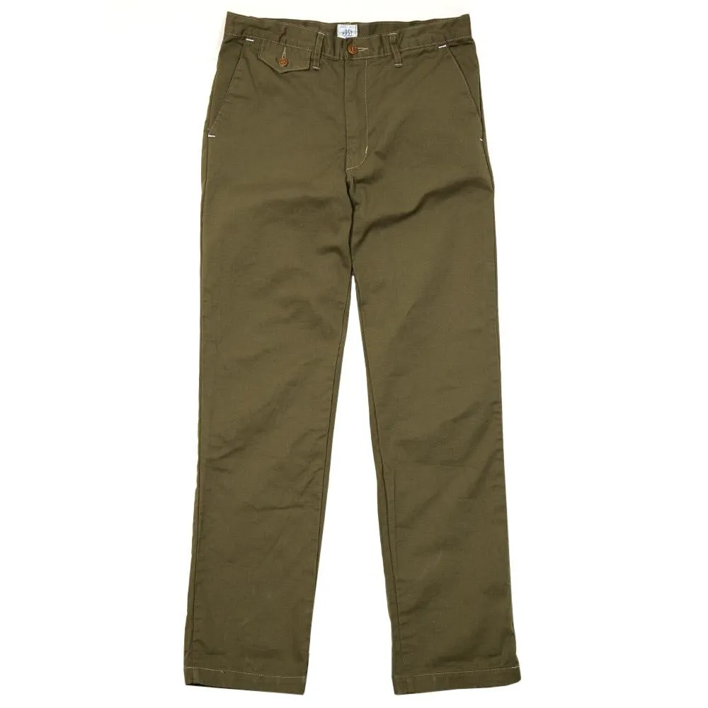 Post Overalls Menpolini Neutral PantsOlive Drab Cotton Twill