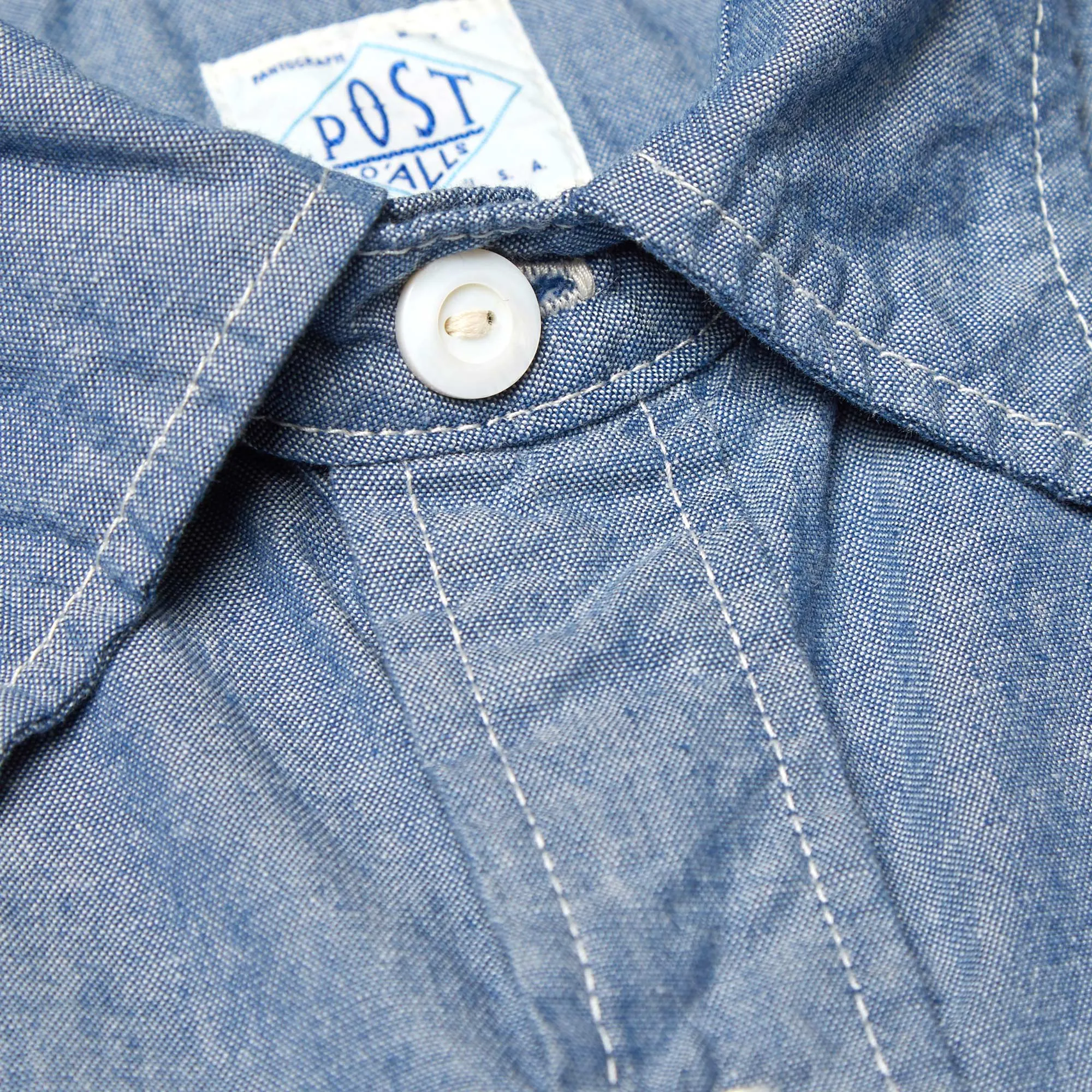 Post Overalls Very Lee ShirtIndigo Southern Chambray