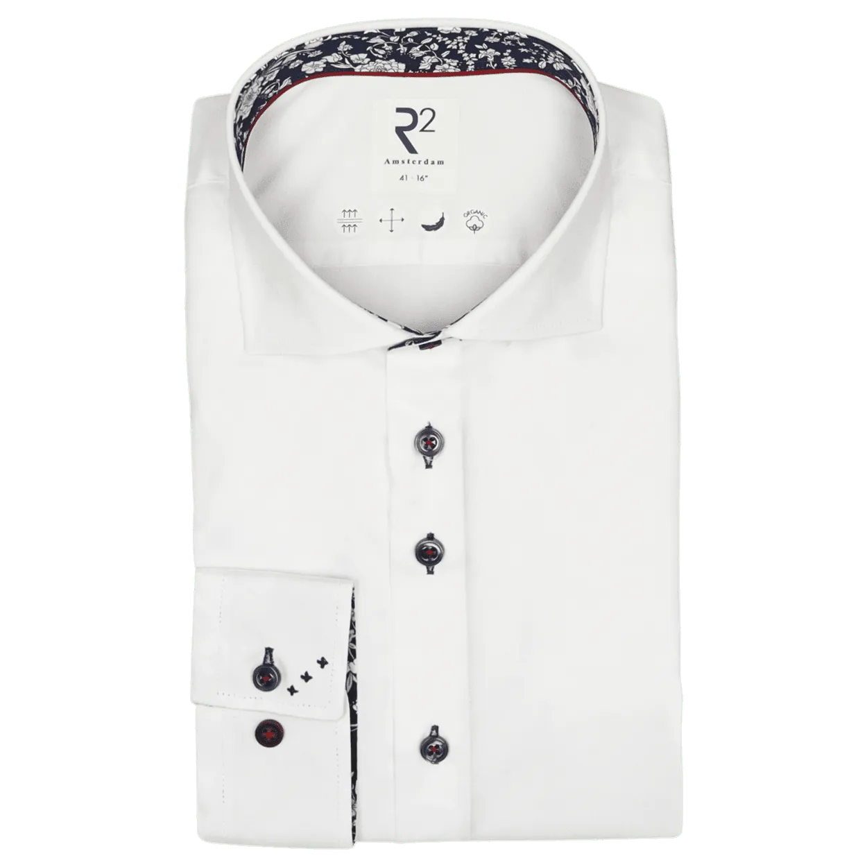 R2 Amsterdam Formal Long Sleeve Shirt With Trim