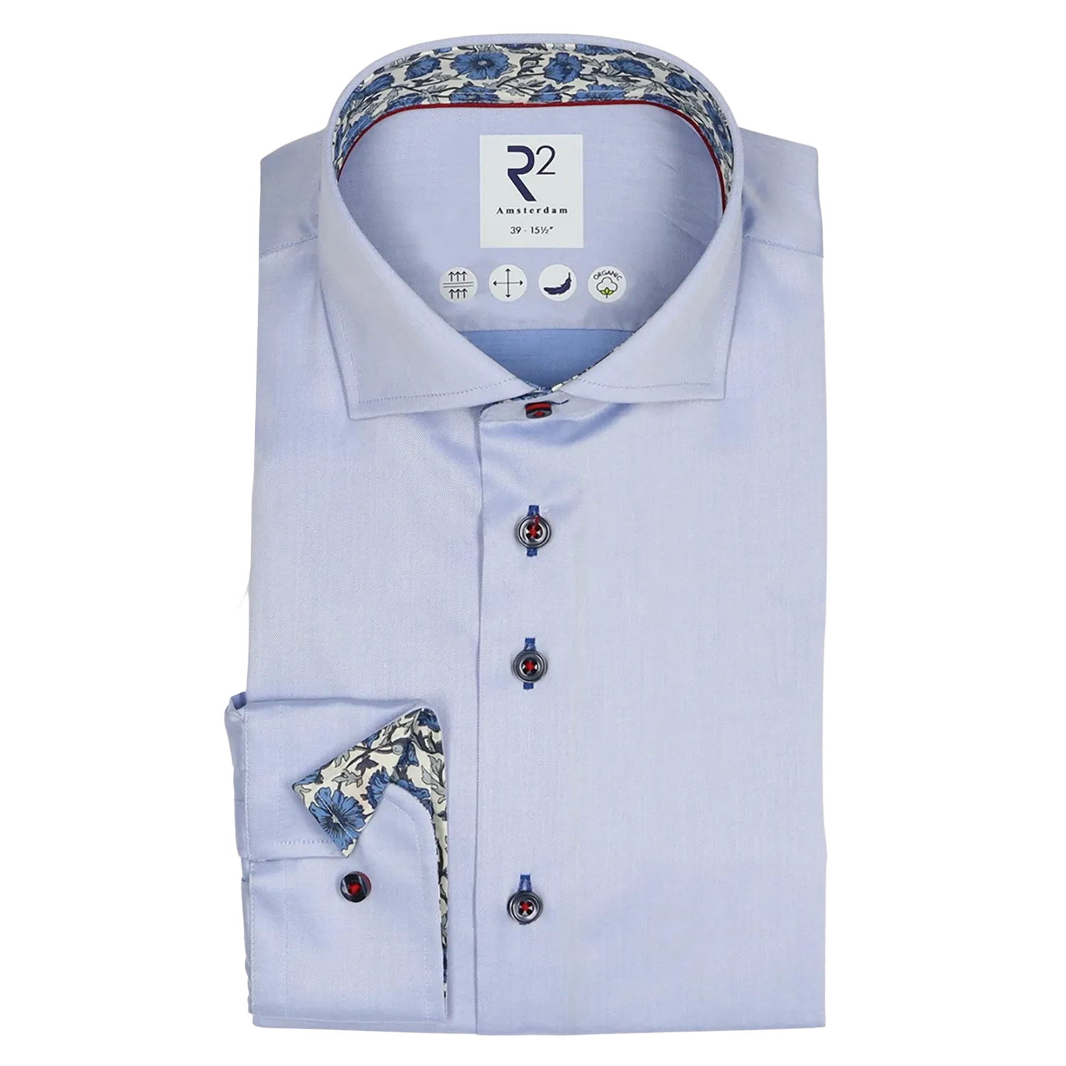 R2 Amsterdam Liberty Print Shirt With Trim