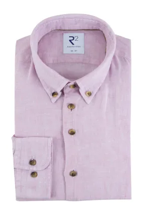 R2 Amsterdam Linen Fit Shirt Pink