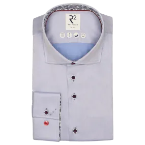 R2 Amsterdam Long Sleeve Formal Shirt With Liberty Fabric Trim