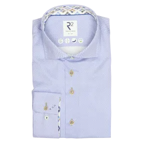 R2 Amsterdam Micro Check Long Sleeve Shirt