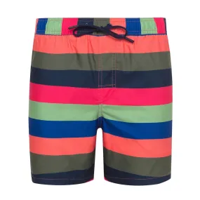 R2 Amsterdam Multi Colour Stripe Swim Shorts | Menswear Online