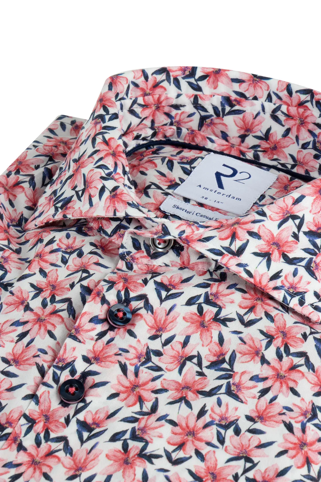 R2 Amsterdam Pattern Shirt Pink