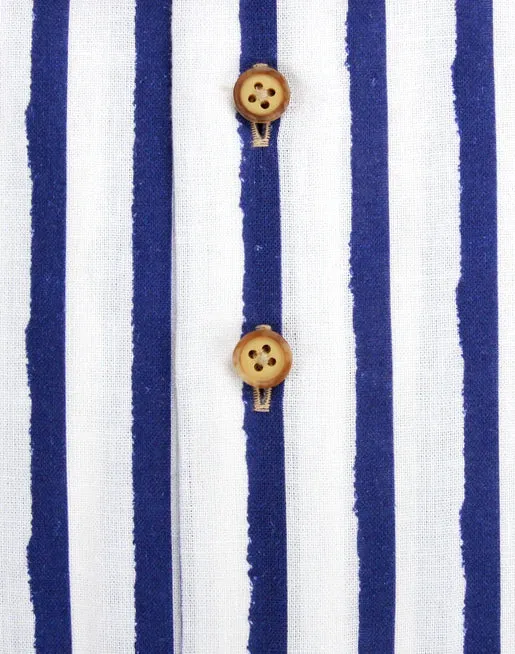 R2 Amsterdam Stripe Shirt Blue