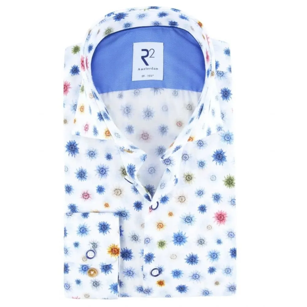 R2 AMSTERDAM SUNFLOWER PRINT SHIRT | Menswear Online