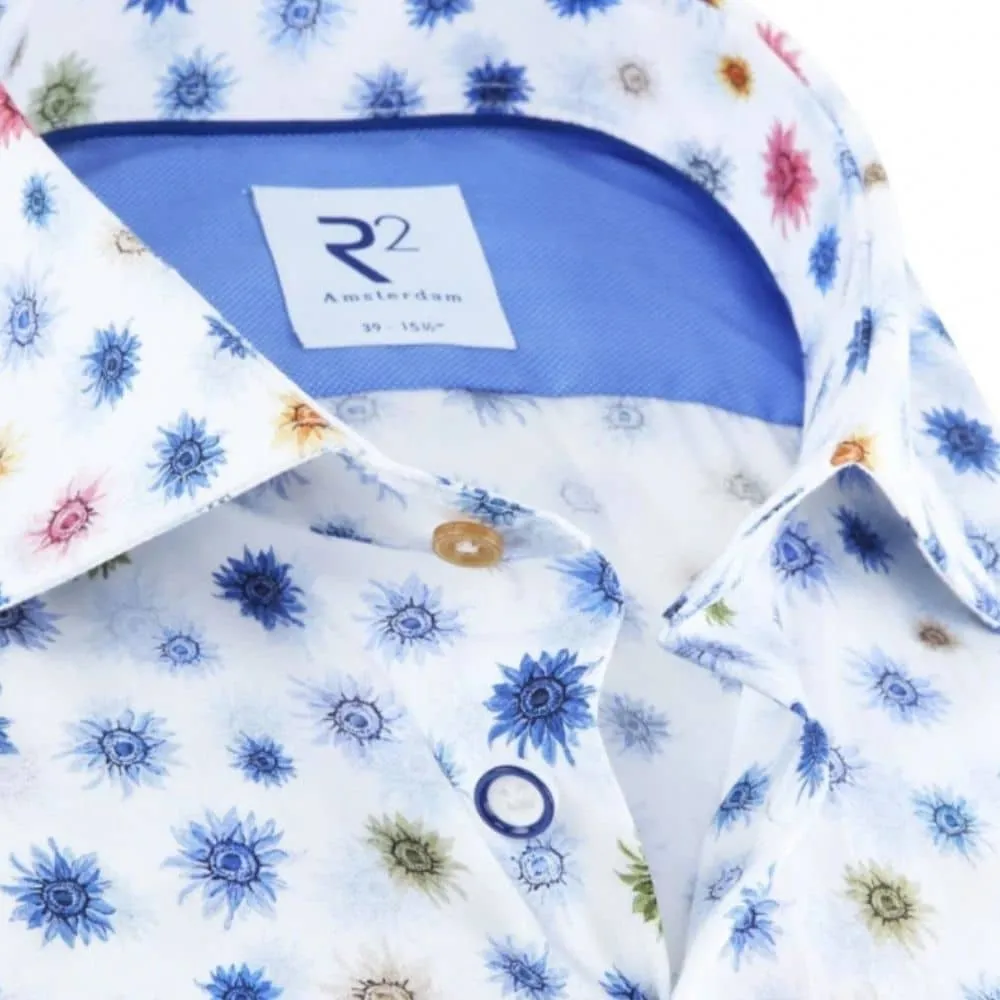 R2 AMSTERDAM SUNFLOWER PRINT SHIRT | Menswear Online