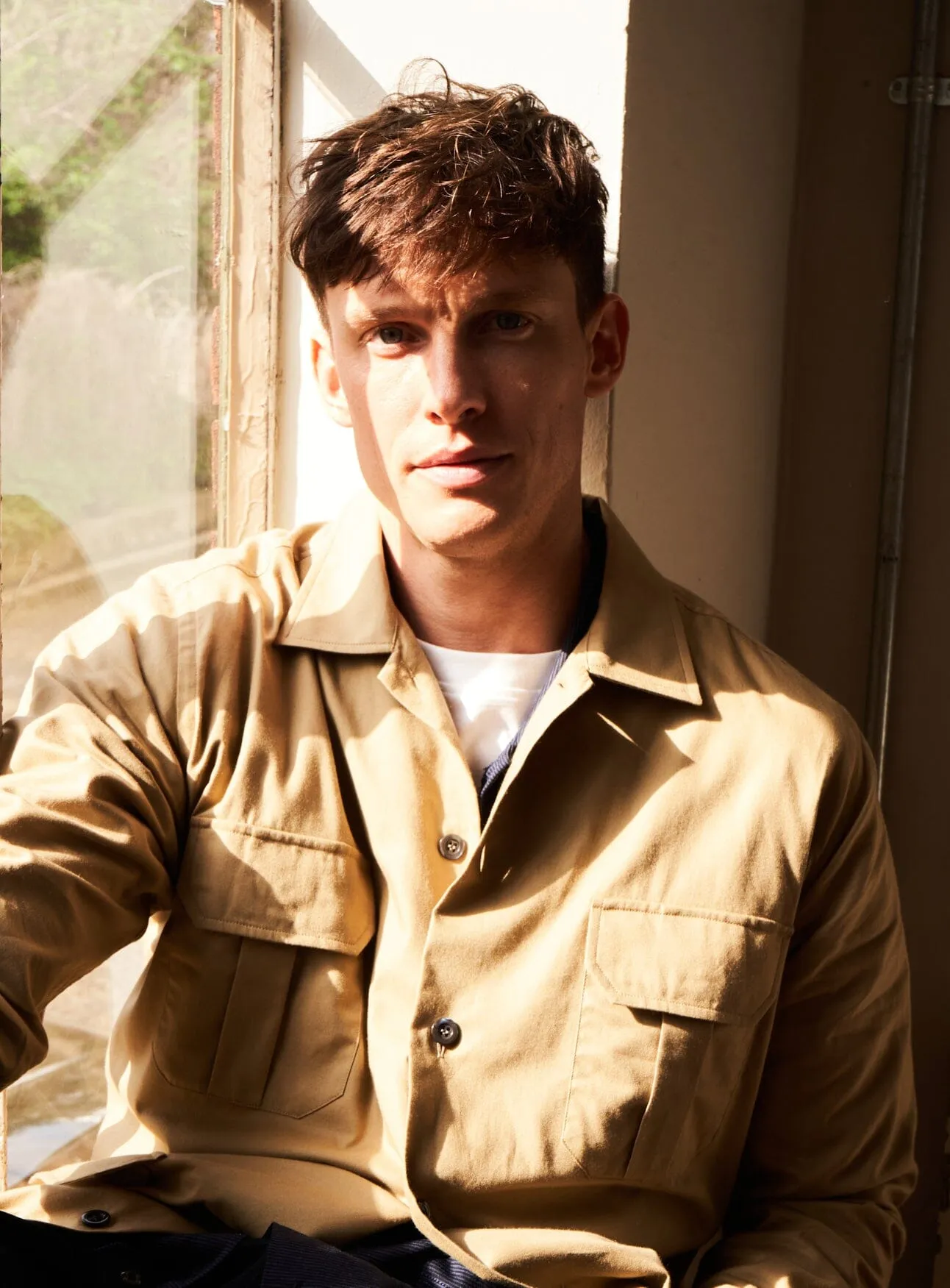 Regenerative Cotton Twill Khaki OverShirt